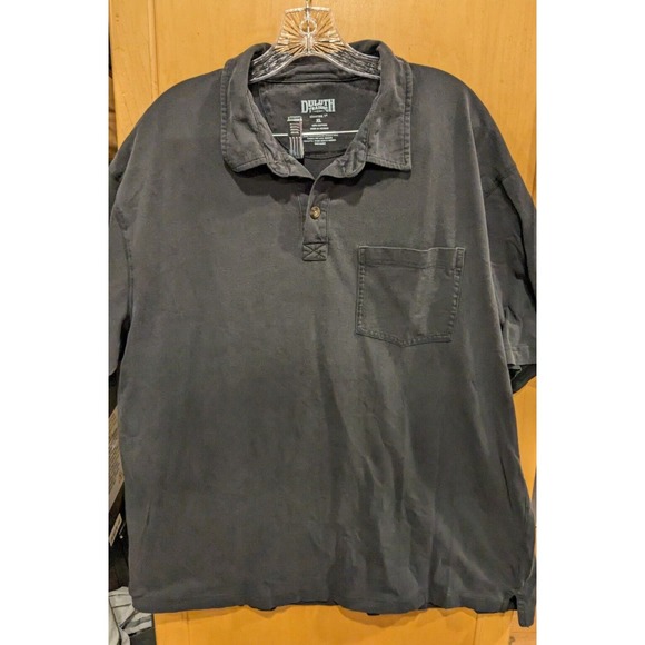 LOT Of 2 Duluth Trading Shirt Mens XL Longtail Polo Short‎ Sleeve Blue 3 Button - Picture 1 of 7